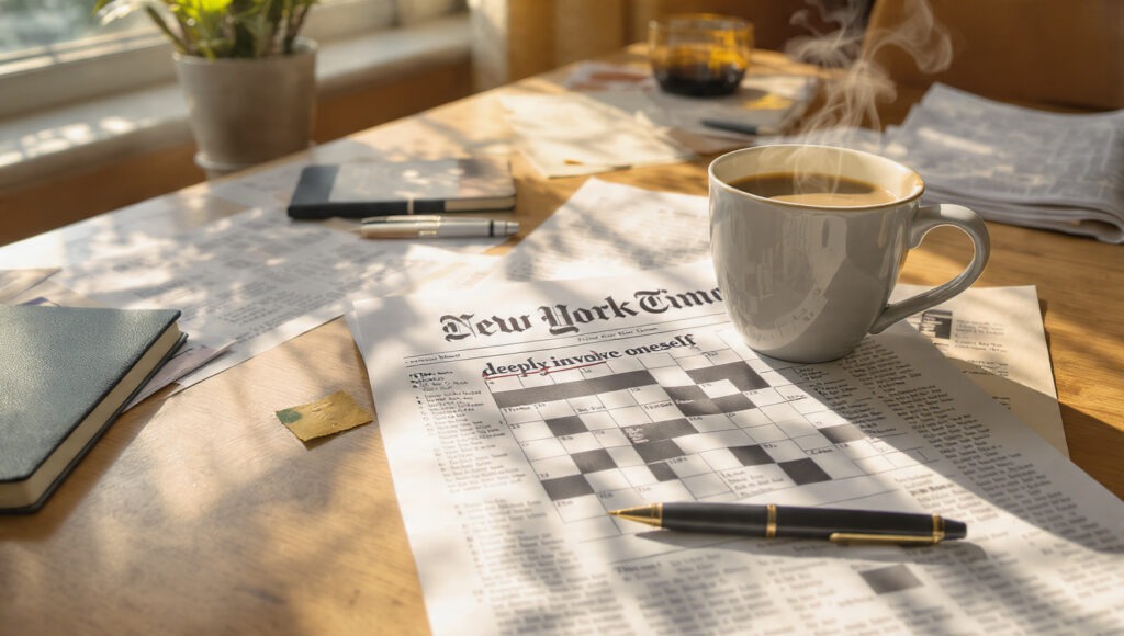 deeply involve oneself nyt