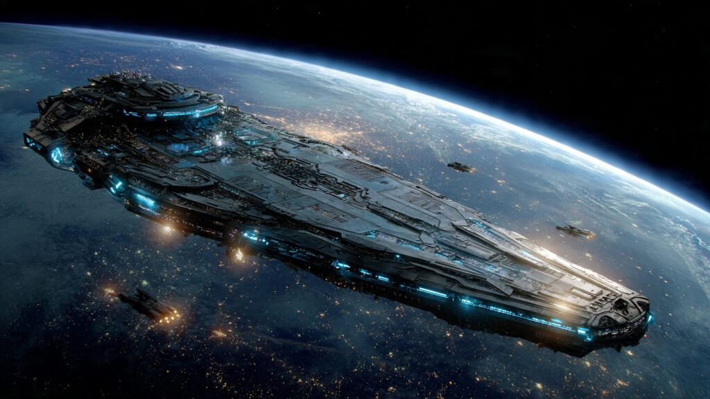 space force orbital warship carrier