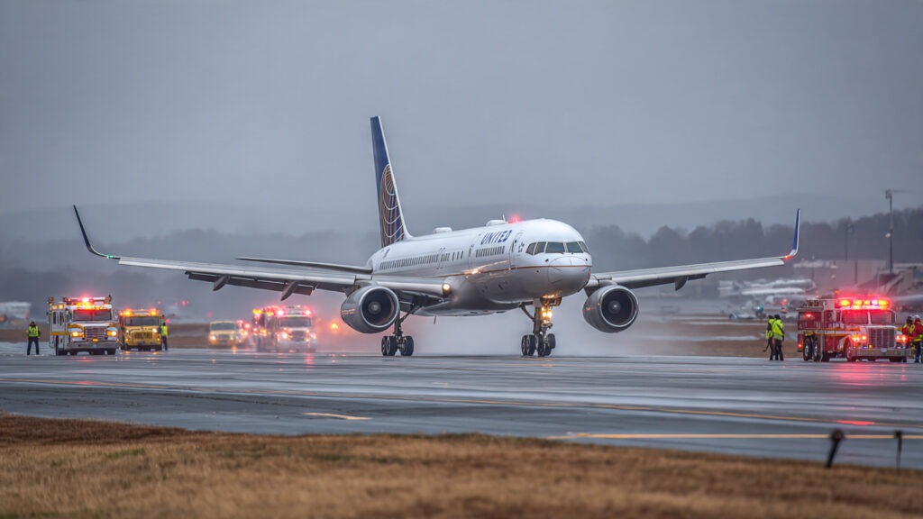 united airlines flight makes emergency landing at dulles airport​.